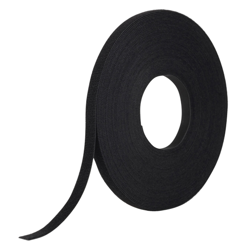 One-Wrap&reg; Fastener Tape, Hook & Loop, 25 yds x 1/2", Self-Grip, Black Cintas