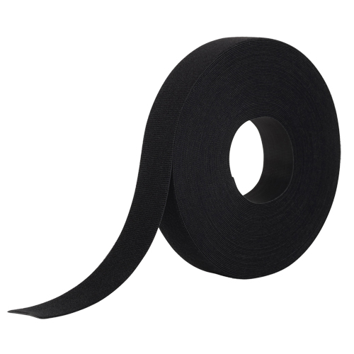 One-Wrap&reg; Fastener Tape, Hook & Loop, 25 yds x 1", Self-Grip, Black Cintas