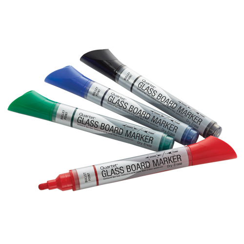 Premium Glass Dry-Erase Markers, Assorted, Bullet Tip Cintas