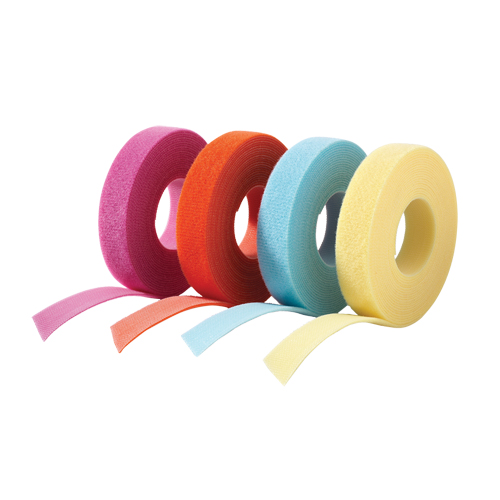 One-Wrap&reg; Cable Management Tape, Hook & Loop, 25 yds x 5/8", Self-Grip, Orange Cintas