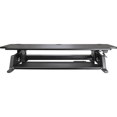 Poste de travail assis-debout Goya, Mod&egrave;le de bureau, 20" h x 42" la x 16" p, Noir Cintas
