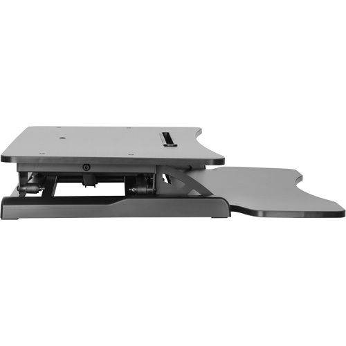 Goya Sit-Stand Workstation, Desktop Unit, 22" H x 31-1/2" W x 24" D, Black Cintas