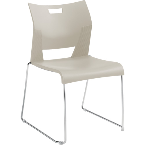 Duet Armless Training Chair, Plastic, 33-1/4" High, 350 lbs. Capacity, White Cintas
