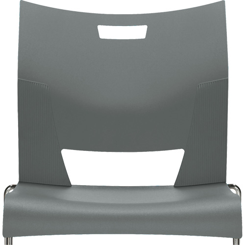 Duet Armless Training Chair, Plastic, 33-1/4" High, 350 lbs. Capacity, Grey Cintas