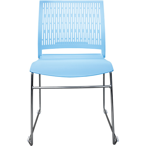 Activ Series Stacking Chairs, Polypropylene, 32-3/8" High, 275 lbs. Capacity, Blue Cintas