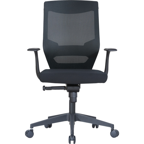Chaise de bureau ajustable &agrave; basculement synchronis&eacute; s&eacute;rie Activ, Tissu/Mailles, Noir, Capacit&eacute; 275 lb Cintas