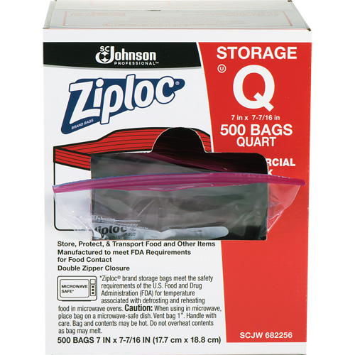 Ziploc&reg; Double Zip Food Storage Bags Cintas