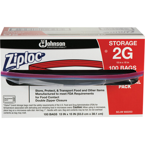 Ziploc&reg; Double Zip Food Storage Bags Cintas