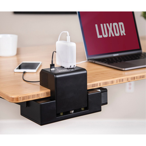 Poste de recharge &agrave; pince pour bureau KwikBoost EdgePower Cintas