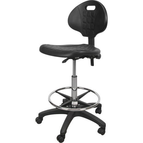 Tabouret robuste et ergonomique, Mobile, Ajustable Hauteur, Capacit&eacute; 250 lb Cintas