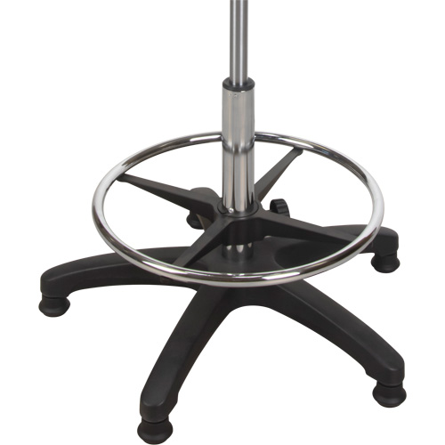 Tabouret ergonomique robuste avec accoudoirs r&eacute;glables, Stationnaire, Ajustable Hauteur, Capacit&eacute; 250 lb Cintas
