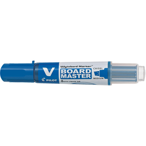 Vboard Master White Board Marker, Blue, Chisel Tip Cintas