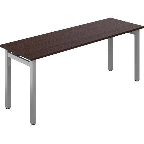 Table bureau Newland, 29-7/10" lo x 72" la x 29-3/5" h, Brun fonc&eacute; Cintas