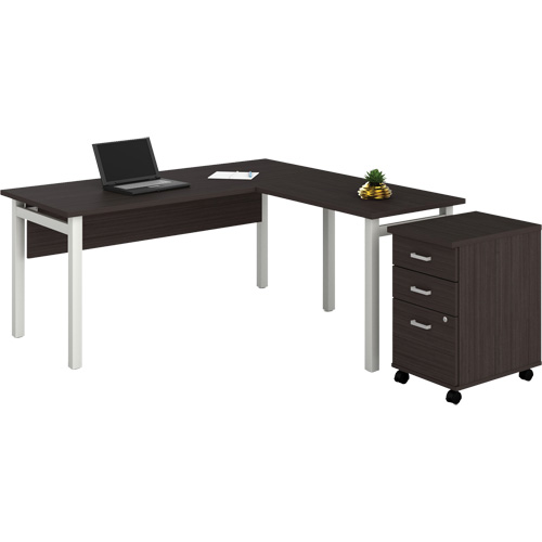 Bureau en "L" avec caisson Newland Cintas