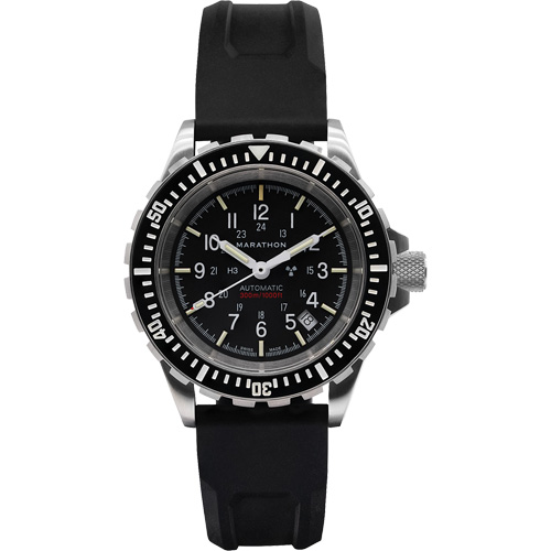 Grande montre automatique de plong&eacute;e, Num&eacute;rique, &agrave; piles, 41 mm, Noir Cintas