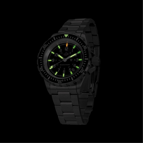 Grey Maple Large Diver's Automatic Watch with Stainless Steel Bracelet, Digital, Battery Operated, 41 mm, Silver Cintas