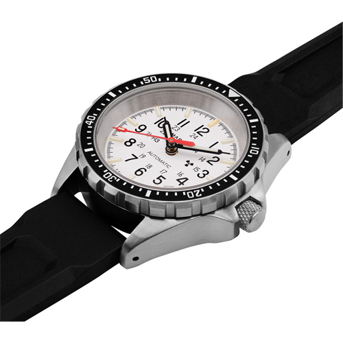 Montre automatique moyenne pour plongeur &eacute;dition arctique, Num&eacute;rique, &agrave; piles, 36 mm, Noir Cintas