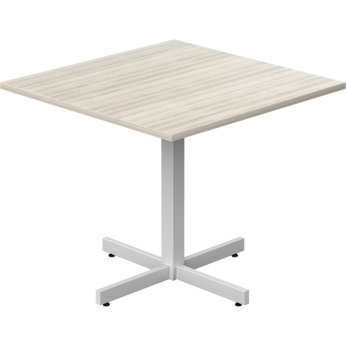 Newland Height-Adjustable Square Table, 36" L x 36" W x 29" H, 1" Top, Laminate, Tan Cintas
