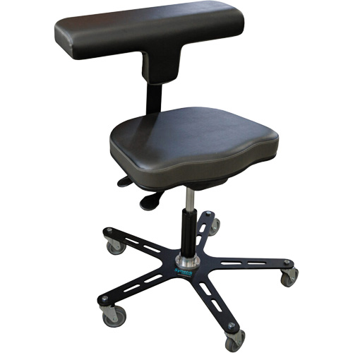 Chaise ergonomique industrielle VEGA-T, Mobile, Ajustable Hauteur, Capacit&eacute; 280 lb Cintas