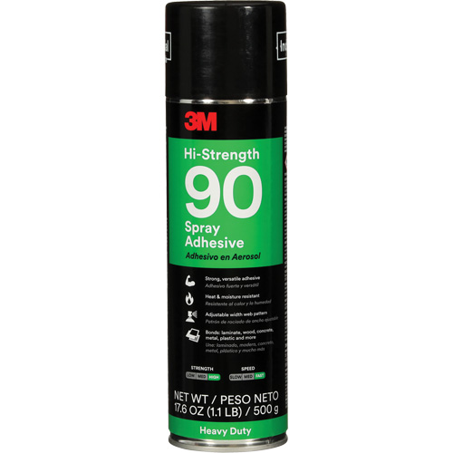 Adh&eacute;sif ultrar&eacute;sistant 90, Transparent, Canette a&eacute;rosol Cintas