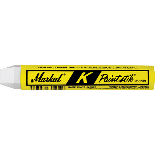 K Paintstik&reg; Paint Marker, Solid Stick, White Cintas