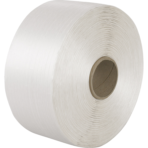Woven Cord Strapping, Polyester Cord, 3/4" W x 2100' L, Manual Grade Cintas