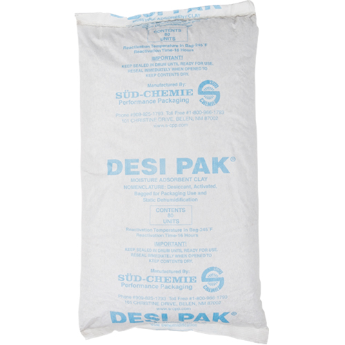 Desiccants, Clay, Tyvek Bag Cintas