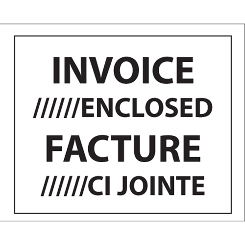 Packing List Envelopes, 4" L x 5" W, Backloading Style Cintas