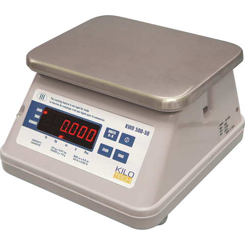 Balance d'&eacute;tabli num&eacute;rique &agrave; double affichage, Capacit&eacute; 11 lb, Graduations 0,005 lb / 0,002 kg Cintas