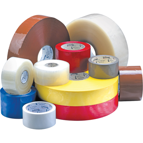 Box Sealing Tape, Acrylic Adhesive, 2.1 mils, 48 mm (1-22/25") x 100 m (328') Cintas