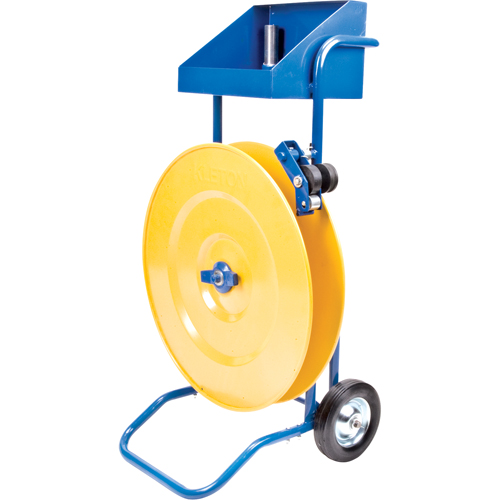 Strapping Dispenser, Polyester/Steel/Polypropylene Straps, 16"/8" Core Dia., 3"/8"/6" Roll Width Cintas