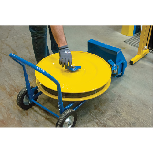 Strapping Dispenser, Polyester/Steel/Polypropylene Straps, 16"/8" Core Dia., 3"/8"/6" Roll Width Cintas