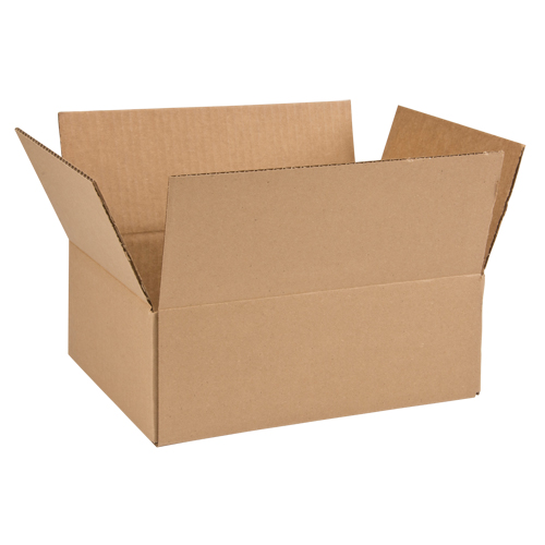 Boîte en carton ondul&eacute;, 12" lo x 10" la x 4" h Cintas