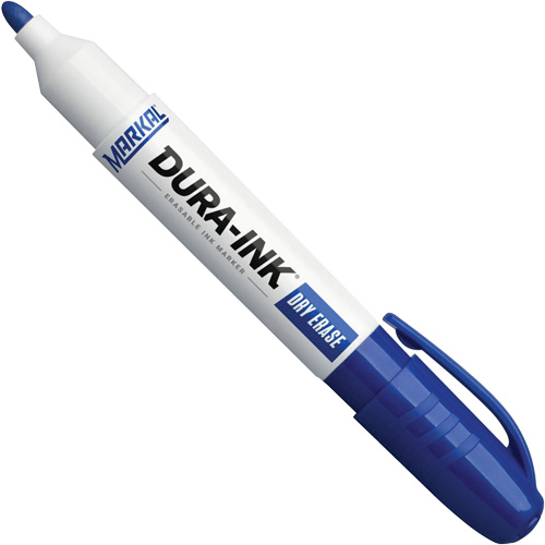 Dura-Ink&reg; Dry Erase Ink Markers, Blue, Bullet Tip Cintas