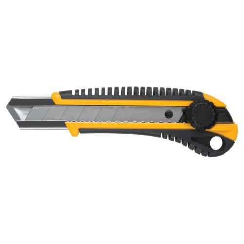 Couteau ATK800, 25 mm, Acier au carbone, Robuste, Prise en Caoutchouc Cintas