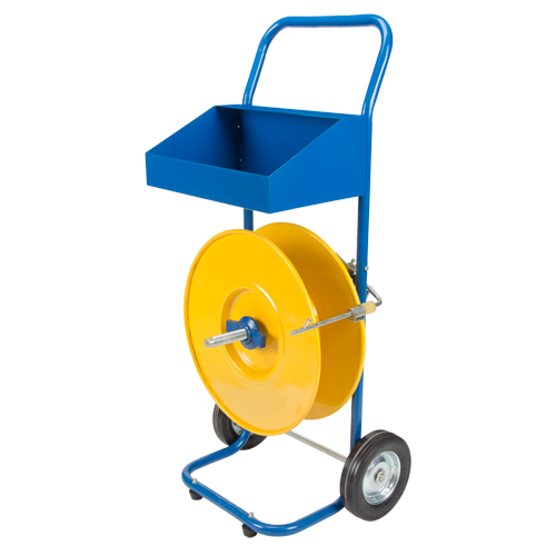 Strapping Dispenser, Polyester/Polypropylene Straps, 8" Core Dia., 8" Roll Width Cintas