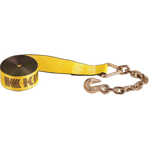 Winch Strap with Chain Anchor Cintas