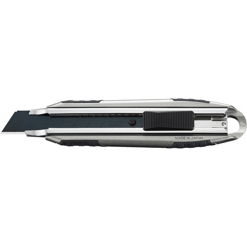 Knife with Auto-Lock, 18 mm, Carbon Steel, Heavy-Duty, Aluminum Handle Cintas