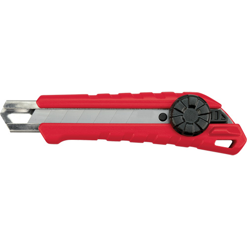 Snap-Off Knife, 18 mm, Carbide, Rubber/Polypropylene Handle Cintas