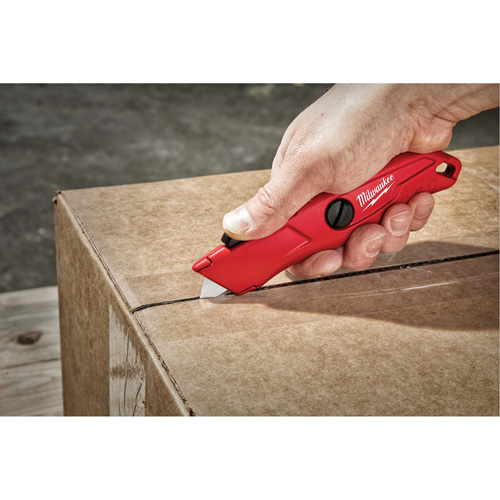 Self-Retracting Knife, 3/4", Steel, Metal Handle Cintas