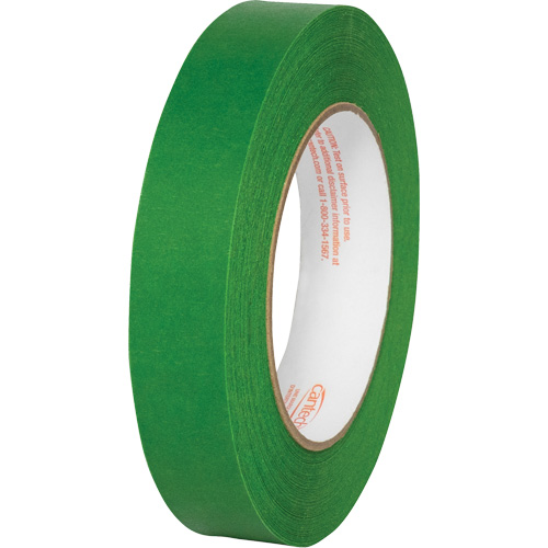Premium Safe Tack Masking Tape, 24 mm (61/64") x 55 m (180.4'), Green Cintas