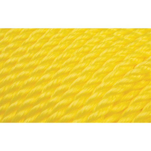 Corde jaune tress&eacute;e 3/8", Polypropyl&egrave;ne, 630' Cintas
