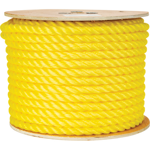 5/8" Braided Yellow Rope, Polypropylene, 200' Cintas
