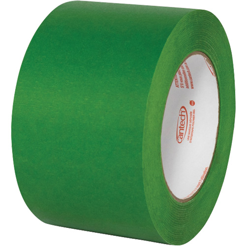 Premium Safe Tack Masking Tape, 72 mm (2-83/100") x 55 m (180.44'), Green Cintas