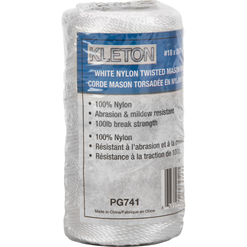 #18 Twisted Mason Rope, Nylon, 260' Cintas