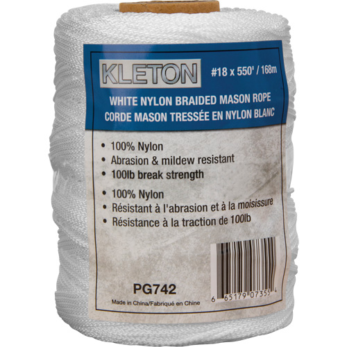 #18 Braided Mason Rope, Nylon, 550' Cintas