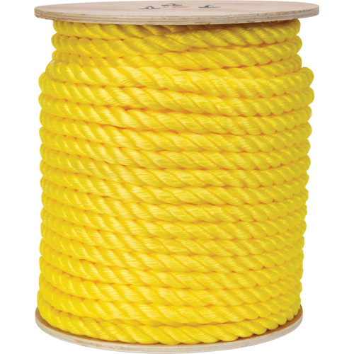 Braided Yellow Rope, Polypropylene, 300' Cintas