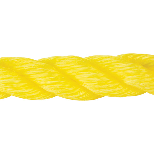 Braided Yellow Rope, Polypropylene, 300' Cintas