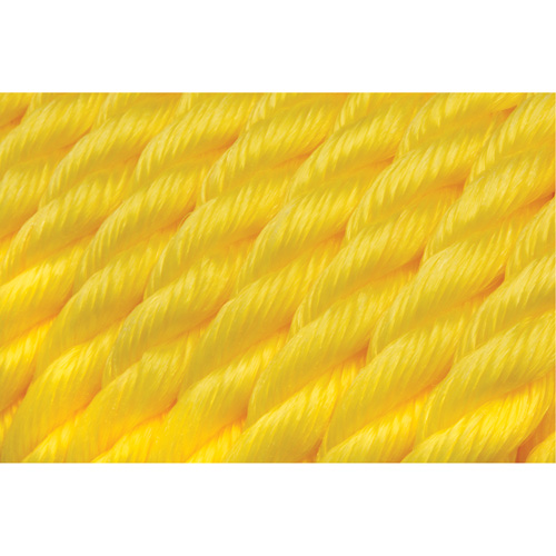 Braided Yellow Rope, Polypropylene, 300' Cintas