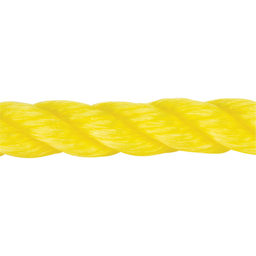 Braided Yellow Rope, Polypropylene, 144' Cintas